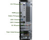 Refurbished Silver Dell OptiPlex 3060 SFF i5 computer tower with 16GB RAM and SSD, featuring front ports for USB, power connection,...