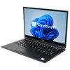 Refurbished Dell Latitude 7390 i7 16GB Touchscreen Windows 11 Laptop, front-facing view displaying Microsofts Windows logo and a