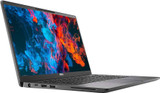Refurbished The Dell Latitude 7400 Core i5 14 laptop, shown at a slight angle facing right, with a vibrant colorful display and touchpad
