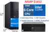 Refurbished Dell Optiplex SFF 6-core desktop computer with Intel Core i5 processor, 32GB RAM, and 1TB SSD storage running Windows 11 Pro.