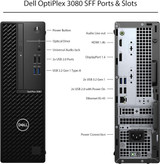 Refurbished Dell OptiPlex 3080 SFF desktop PC with i5-10400 processor, Windows 11 Pro Business, and display port 1.4