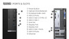 Refurbished Side angle of refurbished Dell OptiPlex 5090 SFF Core i5-11500 16GB 256GB SSD Windows 11 Business PC, showing power button,