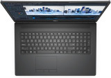 Refurbished Front view of a Dell Precision 7760 workstation laptop showing a 17.3 display, numeric keypad, and touchpad.