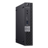 Refurbished Front view of a black Dell Windows 11 Micro Computer Package, featuring Intel Quad Core i5-8500T CPU - Turbo Speed 3.5Ghz,