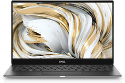 Refurbished Side view of open laptop, showing display and touchpad, with Dell logo visible on palm rest.
