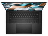 Refurbished Full view of a Dell XPS 15 9500 laptop, showing 15.6-inch display, keyboard with 4-zone backlighting and customizable keys,