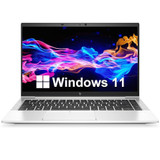 Refurbished HP EliteBook 845 G7 AMD Ryzen 7 Pro 4750U processor, 16GB DDR4 RAM, 256GB NVMe SSD storage on 14-inch display.
