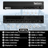  Lenovo ThinkCentre M70q Gen 3 Tiny Windows 11 Pro PC 