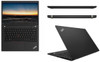 Refurbished Left side view of Lenovo ThinkPad T480s showing 16GB RAM, 256GB PCIe SSD, and port layout including USB-C, HDMI, headphone