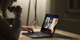 Refurbished Lenovo ThinkPad X1 Carbon Gen 10 Core i7-1270P 14 UHD 4K Windows 11 laptop, with a dark theme interface displaying...