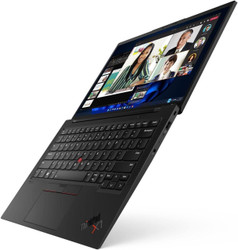 Refurbished Lenovo ThinkPad X1 Carbon Gen 11 laptop with i7-1365U processor, 32GB RAM, and 1TB SSD storage