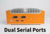  OnLogic ML510G-50 Fanless Rugged Industrial Windows 11 Mini PC Dual Serial Port RS-232 