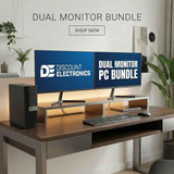 Dell PC Bundle Dual Monitors Dell OptiPlex 5070 i5 Computer Package 