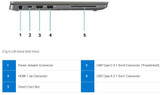 Refurbished Dell Latitude i7 16GB RAM SSD Windows 11 laptop, featuring left side ports such as USB-C and HDMI. The right...