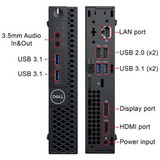 Refurbished Dell Refurbished Dell OptiPlex 3060 Micro Windows 11 Pro Tiny Computer 