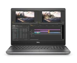 Refurbished The laptop in the image has a visible screen displaying video editing software with timelines and tracks.